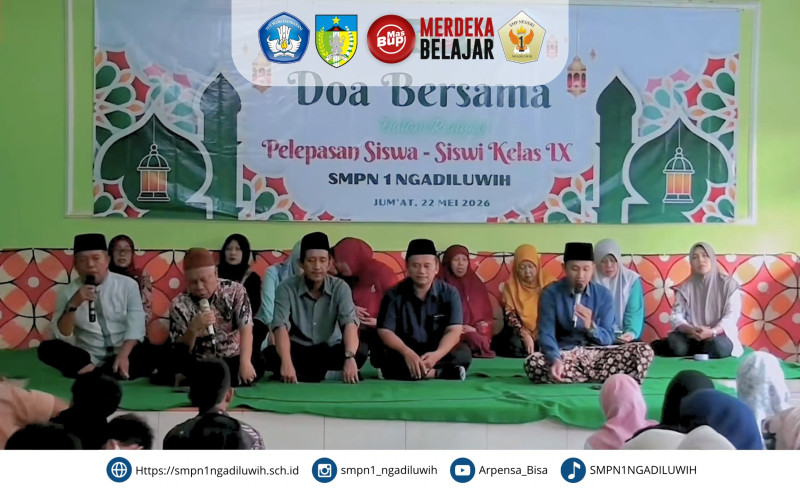 SMPN 1 Ngadiluwih Gelar Doa Bersama dalam Rangka Perpisahan Kelas IX