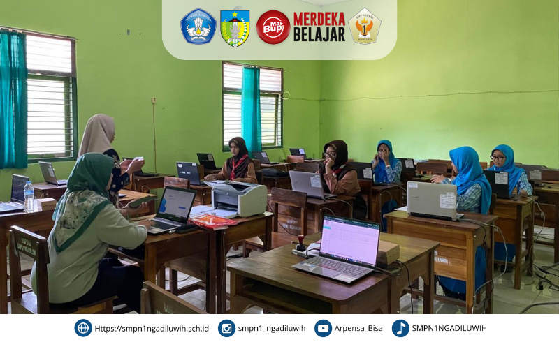 Siswa SMPN 1 Ngadiluwih Mengikuti Seleksi OSN-K Tingkat Kabupaten/Kota